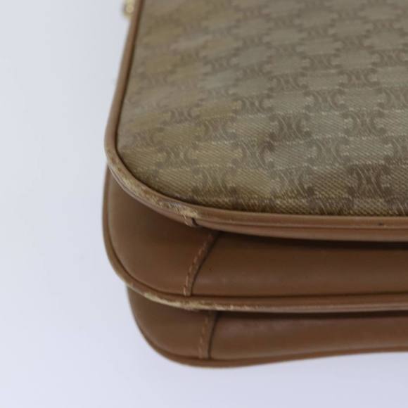 CELINE Macadam Canvas Shoulder Bag Beige Auth 82011 - Picture 15 of 16